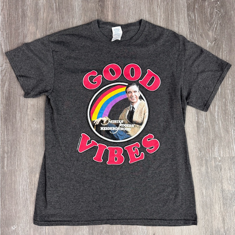 Mister Roger's Neighborhood Good Vibes Short Sleeve T-Shirt
